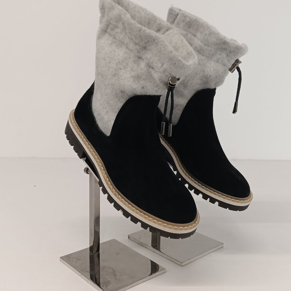 Jimmy Choo Women's Bao Suede Moto Biker Boots - EU36.5/US6.5
